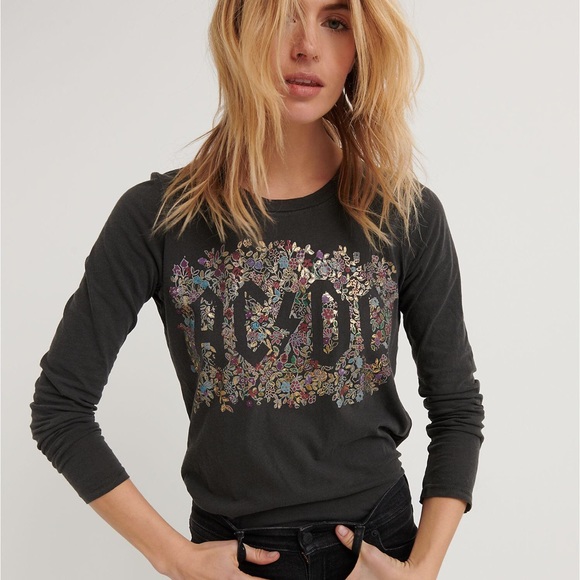 Lucky Brand Tops - Lucky Brand AC DC Floral Tee
